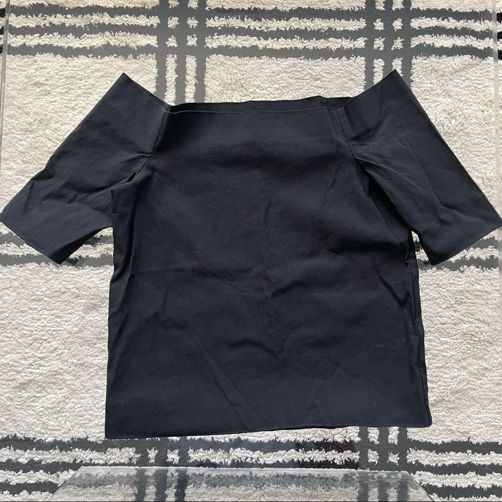 Urban Outfitters Black Half Sleeve Off the Shoulder Crop Top XS